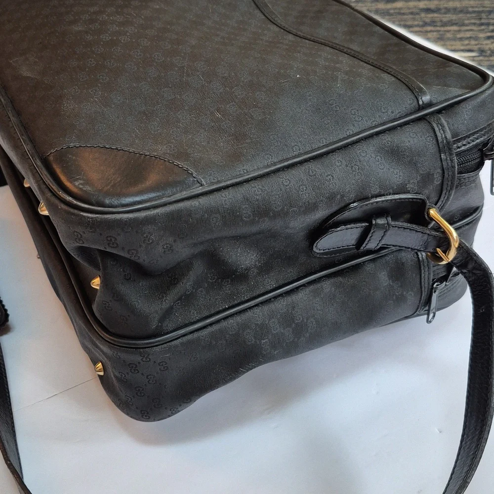 Vintage Gucci Business Bag Crossbody Micro GG Unisex